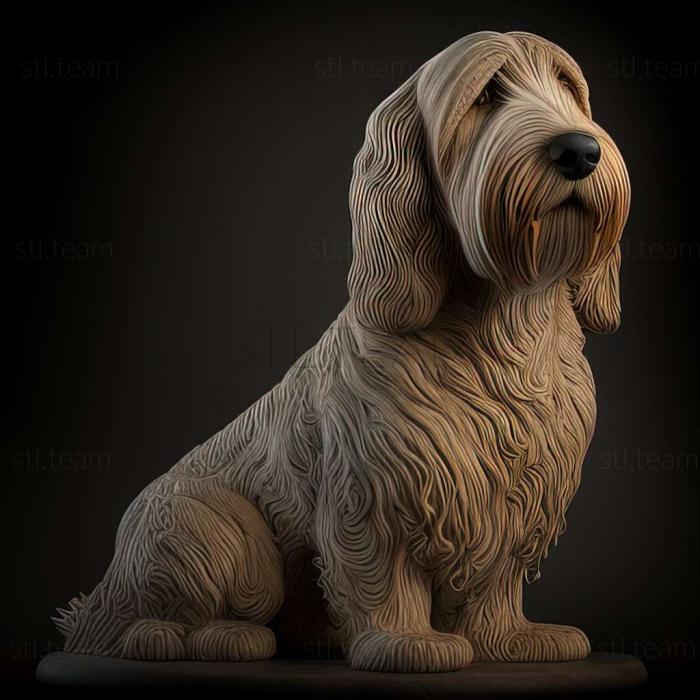 3D модель Собака відтерхаунд (STL)